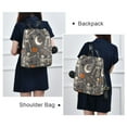 thumbnail image 4 of FORMRS Women's Travel Backpack Purse Anti-Theft Hidden Pockets Casual Shoulder Bag, Gray Halloween Skeleton, 4 of 7