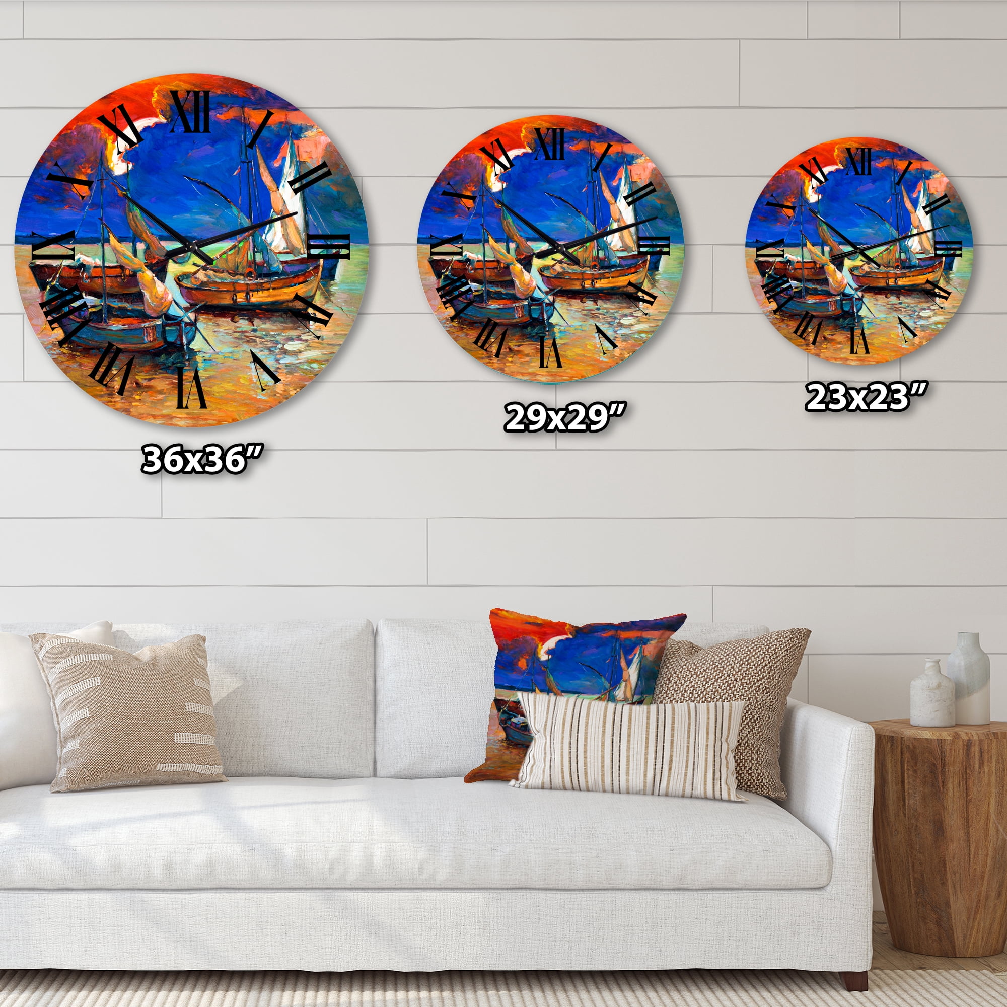 Designart 1 in Quartz Wall Clock