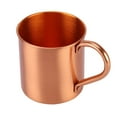 thumbnail image 2 of BrowQuartz 450ML Copper Mug Cup Beer for Moscow Mule Cups Coffee Cocktail Bar Restaurant Without Inside Liner Drinking Supplies Pure Copper, 2 of 6