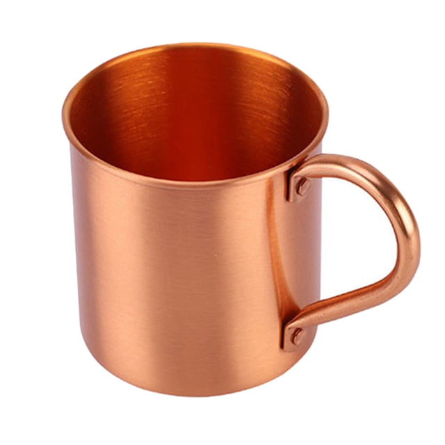 Billuyoard Taza de cobre de 450ML, taza de cerveza, tazas de mula de Moscú, café, cóctel, Bar, restaurante, sin forro interior, suministros para beber Barra de herramientas Cobre puro Billuyoard HA080446-01