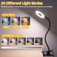 thumbnail image 6 of Desk Lamp Clip on Light with Adapter, 48 LED Reading Lamp with USB Charging Port, 3 Color Mode 10 Brightness Levels, Flexible Gooseneck, Memory Function Clamp Lamp for Home, Office, Makeup, 6 of 14