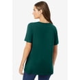 thumbnail image 2 of Woman Within Plus Size Perfect Short-Sleeve Crewneck Cotton Tee, 2 of 6
