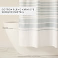 thumbnail image 2 of Cotton Blend Placement Stripe Shower Curtain, 2 of 6