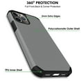 thumbnail image 5 of iPhone 11 PRO 5.8" 2019 A2160 A2217 A2215 Slim Streamlined Body Soft Silicone Back Durable Dual Layer Cover - Grey, 5 of 5