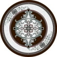 thumbnail image 3 of GLAMOUR 3D Hand Carved Traditional Rug Oriental Floral 7'9''x10'8'' Burgundy Grey, 3 of 22