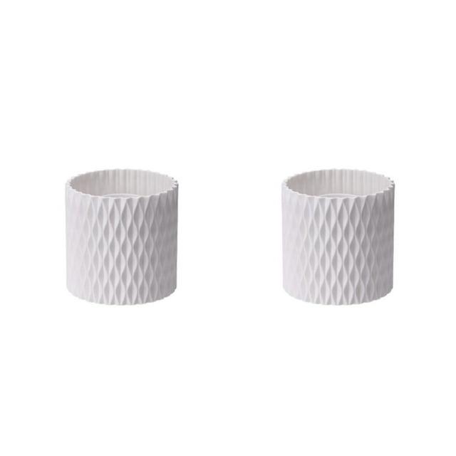 Ruiboury Breathable And Durable - Rotating Makeup Brush Cup With Open 360 ° Rotation For Easy Access white rotating style 2Set