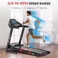 thumbnail image 6 of Winfita Folding Treadmill with 15% Auto Incline, 4HP Treadmill with 18" Wide Belt, 300 lb Capacity, Smart App Control, 6 of 11