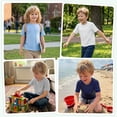thumbnail image 5 of Poroka Boys 5-Pack Cotton T-Shirts Soft Short Sleeve Crew Neck Solid Basic Tees for School, Play, Everyday Wear, 5 of 10