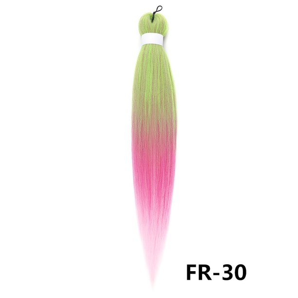 XmhyTop-A Extensiones de cabello trenzado de colores, trenzas sintéticas para box braids y Passion Twist, trenzas de crochet suaves y peinados para peinados - 3 piezas 66 cm, H09
