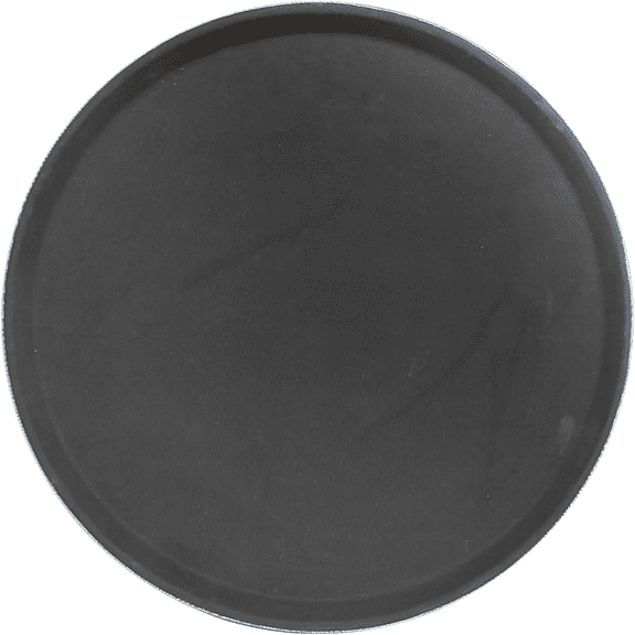 EcoQuality 14 Inch Black Fiberglass Round Serving Tray - Commercial Food Service Non Slip Tray - for Restaurants, Cafeterias, Food Service, Bars and Catering (1)