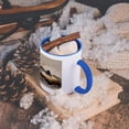thumbnail image 5 of Vintage 1895 Bear Painting By Winslow Home Bear And Canoe, 11oz Two-Tone Blue Mug, 5 of 7