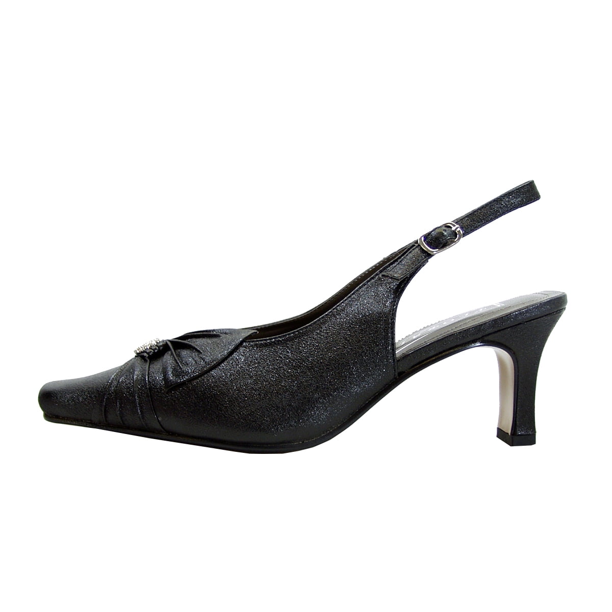 FLORAL Jaya Women's Wide Width Slingback Dress Pumps BLACK 8