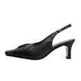 thumbnail image 3 of FLORAL Jaya Women's Wide Width Slingback Dress Pumps BLACK 8, 3 of 6