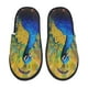 thumbnail image 1 of Fotbe Peacocks Pantuflas Peludas para Mujer con Estampado, Zapatillas de Peluche, Zapatos de Invierno para Casa, Uso Interior y Exterior-Medium, 1 of 8