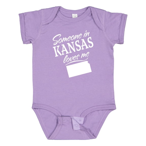 Inktastic Someone in Kansas Loves Me Boys or Girls Baby Bodysuit