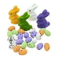 thumbnail image 4 of AMLESO 4Pcs Easter Foam Rabbits 24Pcs Colorful Eggs Artificial Bird Eggs for Easter C, 4 of 8