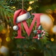 thumbnail image 1 of Clearance! 26 Christmas Letter Decorations A To Z (without H And V) Hanging Christmas Tree Pendant Alphabet Letters Named Alphabet Decorations Christmas Tree Decorations, 1 of 6