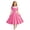 00-Hot Pink686, variant on WOYY Girls Vintage Polka Dot Dress Casual Party Short Sleeve A Line Swing Dress, Black, Sizes 5-14