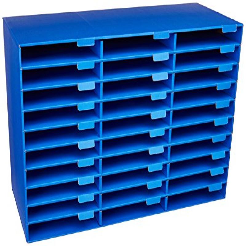 Pacon Classroom Keepers 30Slot Mailbox, Blue (001318)
