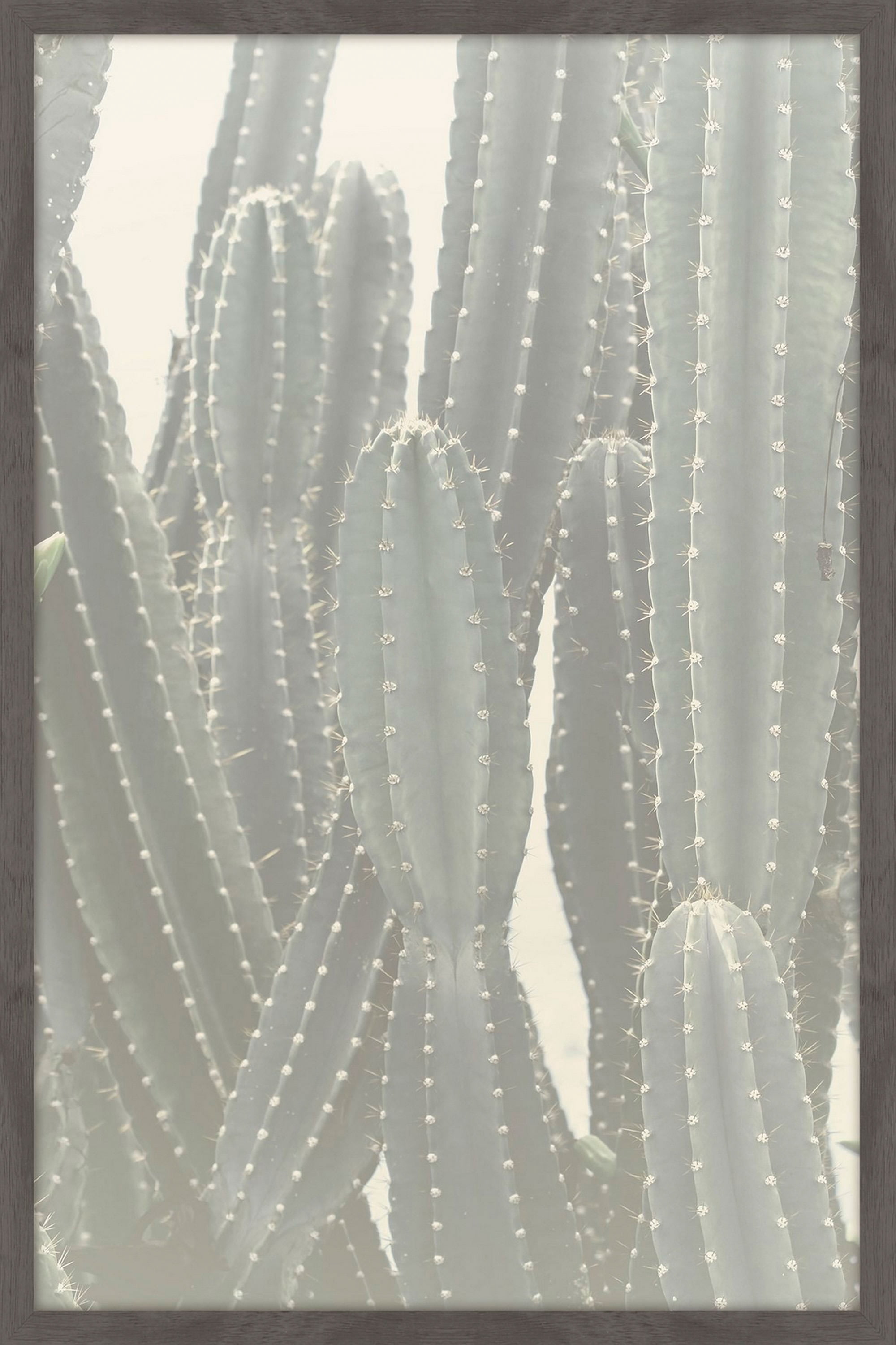 Tall Cactus Framed Painting Print