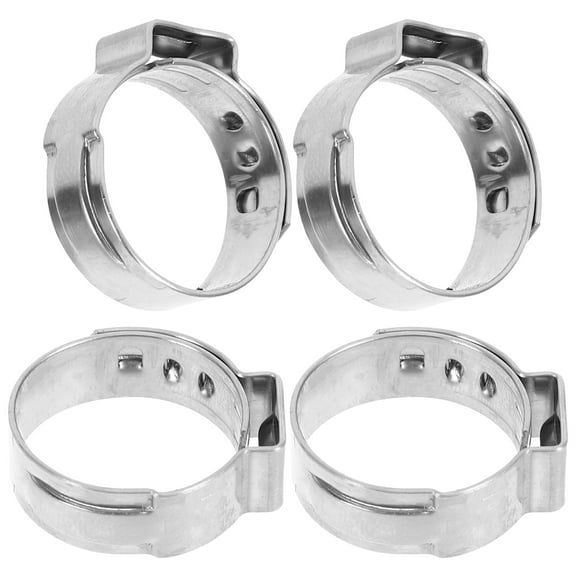 unbranded 50pcs Cinch Clamps Stainless Steel Crimp Rings Hose Clamps Tubing Connections Fitting 1/2 inch