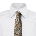 thumbnail image 2 of Autumn Necktie, Romantic Letters Birds, Dress Tie, 3.7", Multicolor, by Ambesonne, 2 of 3