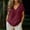 *Wine, variant on ClodeEU Women's Linen Blend Short Sleeve Loose Fit Top,Casual Loose Trendy Blouse Beige,Womens Plus XXXXXL