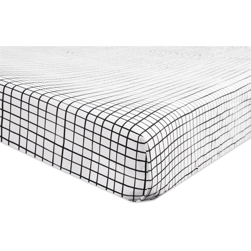 monochrome crib sheets