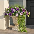 thumbnail image 6 of Yastouay 10Pcs Fake Plants and Flowers,Realistic Artificial Greenery for Outdoors,UV Resistant Artificial Ferns for Outdoors Front Porch Decor, 6 of 12