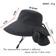 thumbnail image 6 of MAMOWEAR Womens Sun Hat with Ponytail Hole, UPF 50+ Wide Brim Hiking Safari Beach Grdening Fishing Hat with Neck Flap, 6 of 7