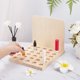 thumbnail image 3 of 30-Slot Wood Bottle Display Stands Wooden Display Holder Rack for Bottle BurlyWood 19.9x24x18cm Inner Diameter: 2.15cm, 3 of 6