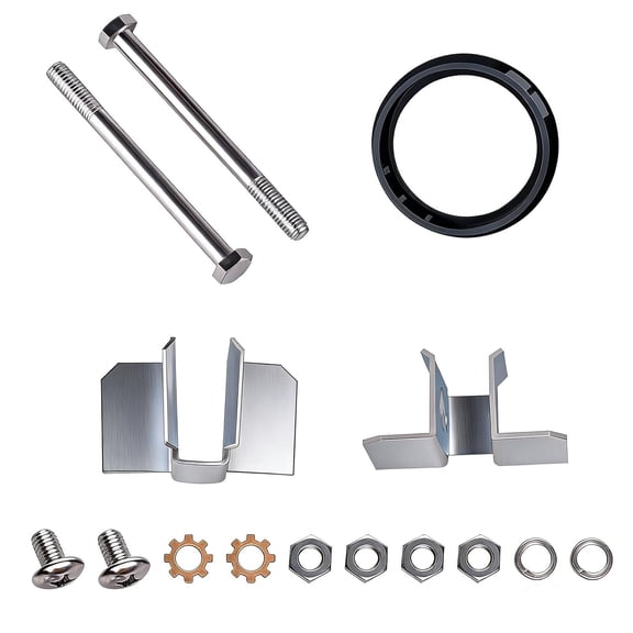 10318-410 Padlock Fastener Kit Compatible with Jobox 635990, 636990, 637990, 638990 Storage Cabinet, Including O-Rings, Clips, Nuts, and Bolts (15Piece)