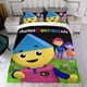 thumbnail image 4 of Charlie's Colorforms City Conjunto de sábanas temático, trío de piezas, cómodo y amigable con la piel, diseño único, regalo de decoración para el hogar para familiares, amigos y fans,173cm *218cm, 4 of 6