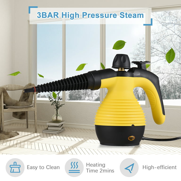 cadeninc Multifunctional Handheld Pressurized Steam Cleaner with 9-Piece Accessory Set, Steam Cleaning for Car, Home, Bedroom