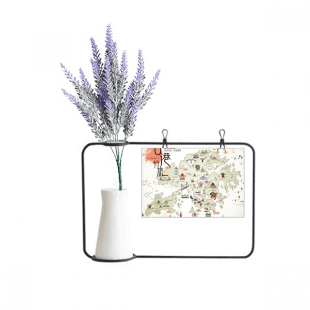 Hong Kong Hiking Locations Map China Artificial Lavender Flower Vase Bottle Card