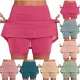 thumbnail image 2 of FAIWAD Plus Size Tennis Skorts for Woman Athletic Golf Skorts with Pockets High Waisted Skirts with Inner Shorts, 2 of 7
