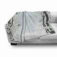 thumbnail image 3 of Winter Soft Flannel Fleece Throw Blanket, Trees and Bullfinch Birds Snow Covered Nature with Leafless Branches, Cozy Plush for Indoor and Outdoor Use, 50" x 60", Black Pale Grey White, by Ambesonne, 3 of 6