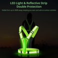 thumbnail image 3 of CHUANK LED Reflective Running Gear  Double-Sided Light-Up Reflective Running Vest with High Visibility 980ft  USB Rechargeable Night Walking Reflective Gear  Shoulder Straps & Belt Adjust, 3 of 7