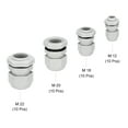 thumbnail image 3 of Unique Bargains M12 M18 M20 M22 Waterproof Plastic Joint Adjustable Locknut 40Pcs, 3 of 8