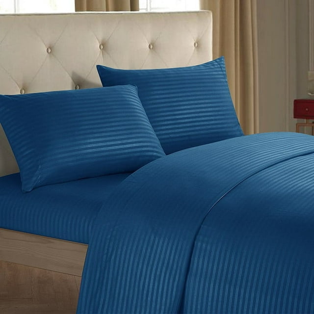 HUASHENG Ensemble de Draps en Laine Simple Incrusté de Quatre Pièces