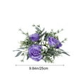 thumbnail image 3 of Fmbmuo Floral Rose Candle Ring Holder Tray Candle Holder Plastic Modern Wedding Reception, 3 of 5