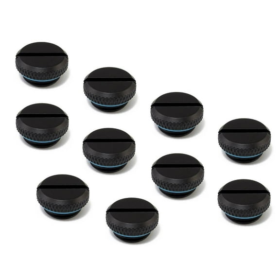 XSPC G1/4" Plug Fitting V2, Matte Black, 10-pack