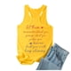 thumbnail image 2 of Camiseta sin mangas con estampado de letras para mujer, ideal para el verano: camiseta informal de cuello redondo con ajuste en el pecho, ideal para el día a día, 2 of 5