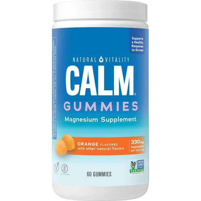 Suplemento de magnesio Natural Vitality CALM 60 gomitas
