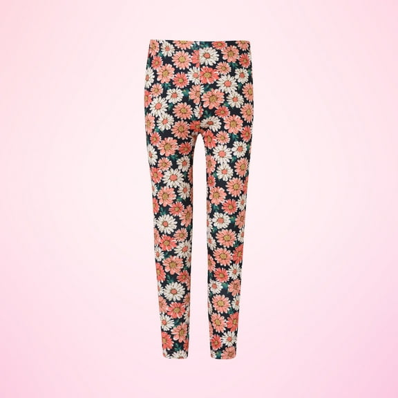 uublik Girls Athletic Leggings Digital Printing Soft Gradient Colour Bottom Pants 3-10 Years