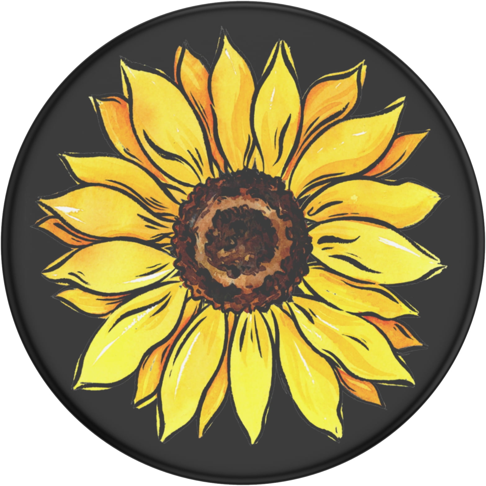 PopSockets Grip with Swappable Top for Cell Phones, PopGrip Sunny Side