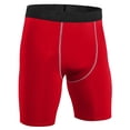 thumbnail image 5 of hlysgo Mens Compression Shorts Performance Sport Short Athletic Underwear Workout Running Base Layer Shorts Red,3xL, 5 of 5