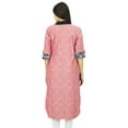 thumbnail image 3 of Bimba Women Printed Rayon Collar Neck Kurti Designer Ladies Kurta Tunic With Pockets, 3 of 7