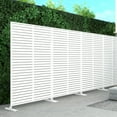 thumbnail image 3 of POSHIONS Louvered Decorative Screen White 76"H x 47.2"L x 15.14"W, 3 of 6