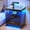 91018-1pcs-black, variant on LED Nightstand with Charging Station (USB,Type-C Ports) High Gloss Bedside Table with 2 Drawers, Smart Night Stand with Auto Sensor Lights,Modern Bed Side Table for Bedroom (White)